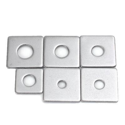 DIN 436 stainless Steel Square Washer A4-80 SS304 Hot Selling Square Nut with Round Hole SS316 Factory Direct Square Washer for Pipe