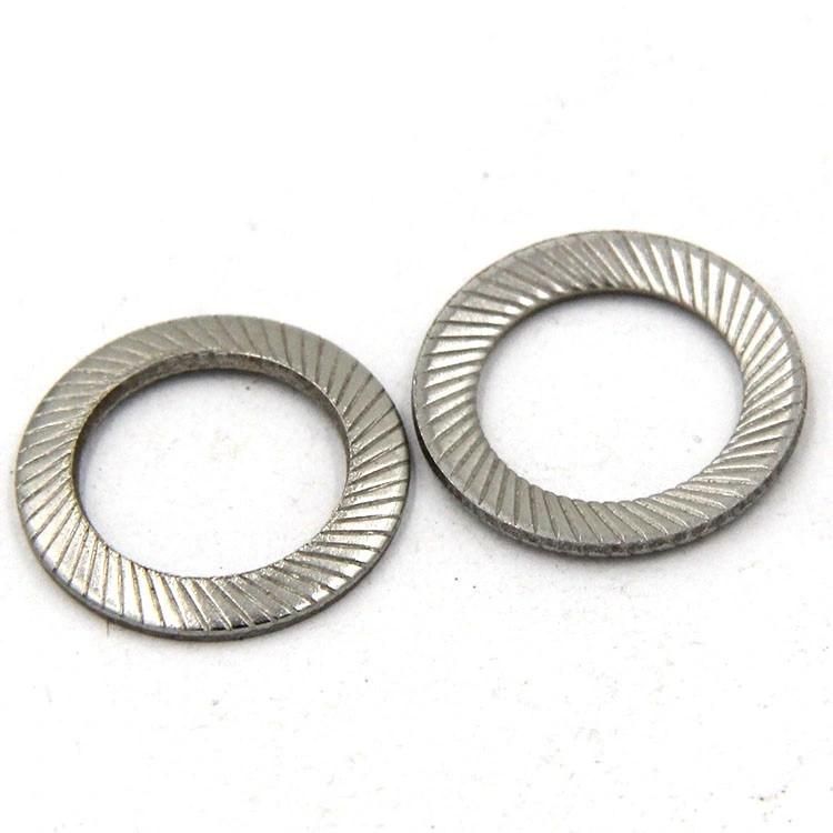 304 Stainless Steel/Carbon Steel Double Tooth Washer/Flat Washer DIN9250