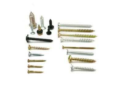 Cold Heading Quality Colorful Zinc Plated Phillip Flat Head Screw with Full Thread Sharp Point in Different Sizes Tapping Screws