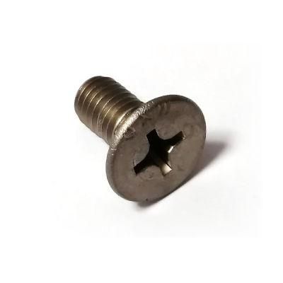 Professional Custom Titanium Countersunk Head Phillips Machine Screw with Logo