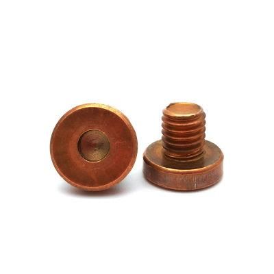OEM ODM Red Copper Low Profile Head Round Drive Custom Screws