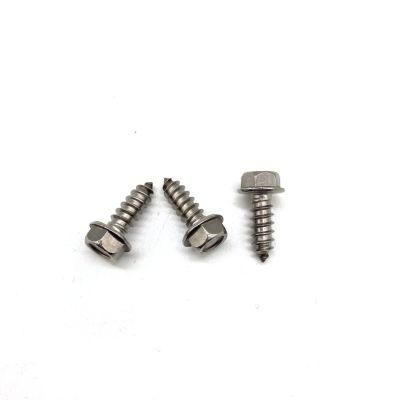 A2-70 A4-80 316 Stainless Steel 304 Hexagon Flange Head Self Tapping Screw