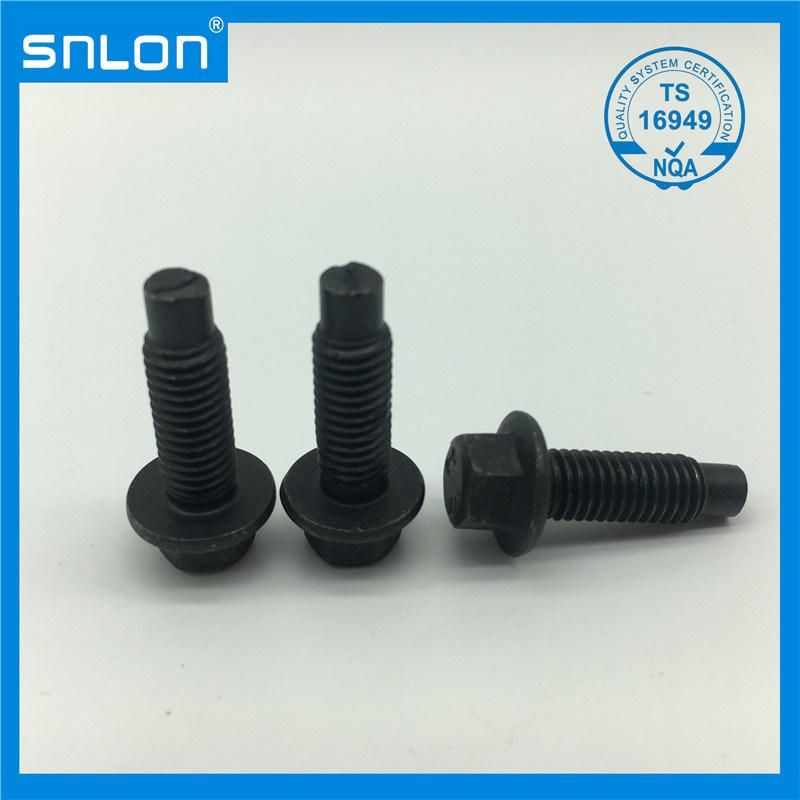Class 8.8 Coarsethread Flange Screw Black Oxide for Auto Parts