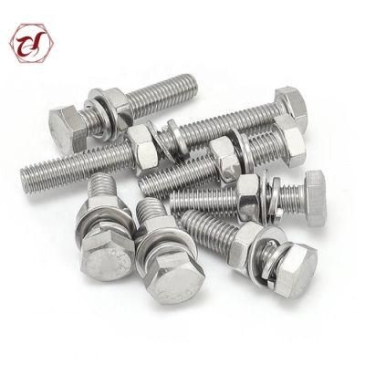 Metallurgy Petrochemical Use Bolt and Nut M12 Stainless Steel Bolt Nut Washer
