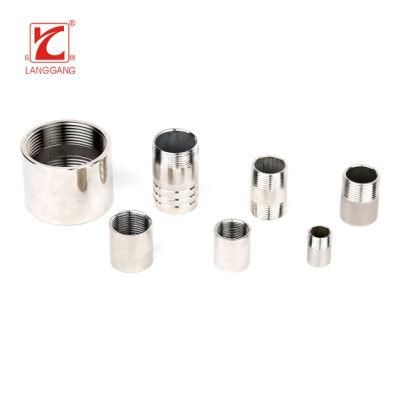 1-1/4 Stainless Steel Pipe Fitting Thread Screw Pipe Nipple