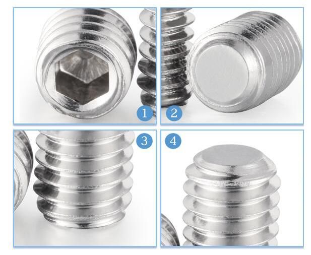 DIN 913 Stainless Steel Plain Hexagon Socket Machine Screws Allen Grub Set Screw with Flat End Point