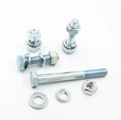 Made in China Zinc Plating Grade 8.8 DIN 933 DIN 931 Galvanizing High Tensile Black Oxide Hex Head Bolts