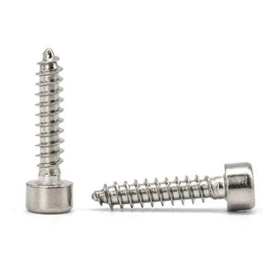 Black Carbon 304 Stainless Steel Allen Hex Hexagon Socket Cap Round Head Wood Self Tapping Screw