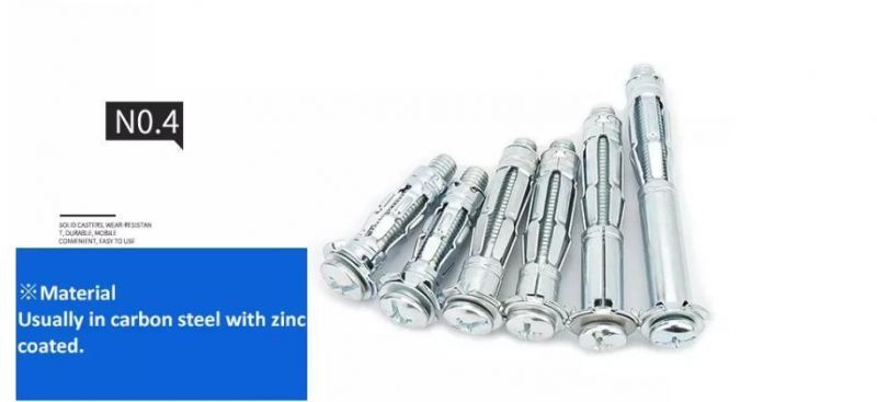 Heavy Duty Plasterboard Screw Plug Anchor Carbon Steel Hollow Wall Anchor Wall Plug Galvanized Anchor