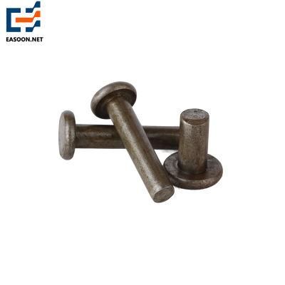 Half Tube Rivet SUS304 A2-70 1.4301 Ti Gr2 Titanium Round Head Rivets Cold Forming Machined Machinery Clinch Rivet