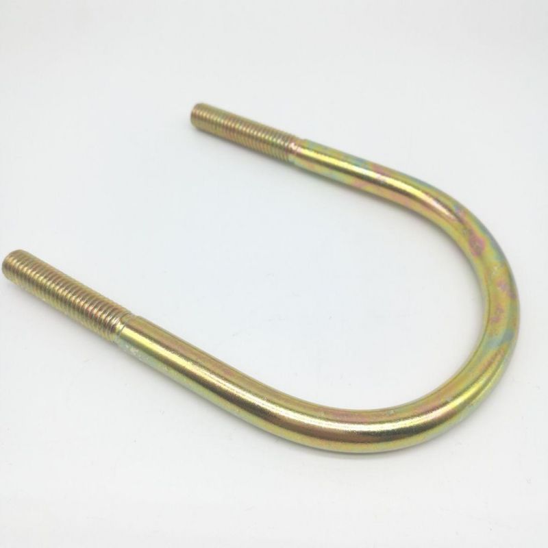 Carbon Steel U Type Bolts with Yellow Zinc