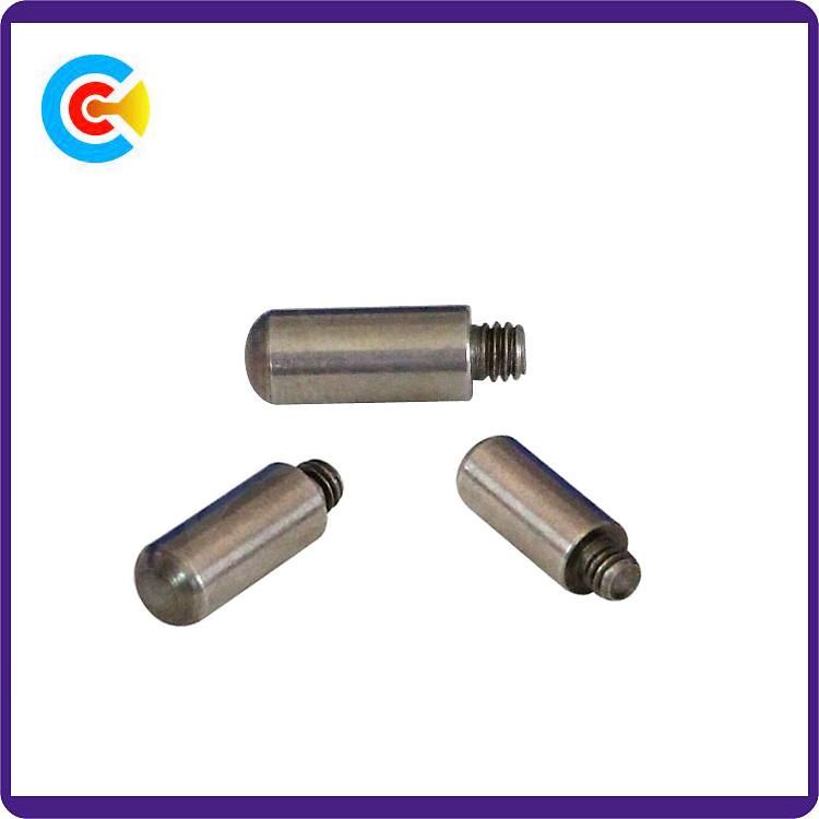 DIN/ANSI/BS/JIS Carbon-Steel/Stainless-Steel 4.8/8.8/10.9 Galvanized Pin Stud Screw for Building Railway
