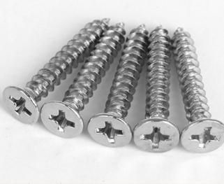 Flat Head Cross Groovesteel Chrome Plating 10-200mm Self Tapping Screw
