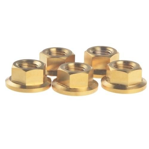 Non-Standard Car Parts Customized Brass Hex Flange Nut Made in China