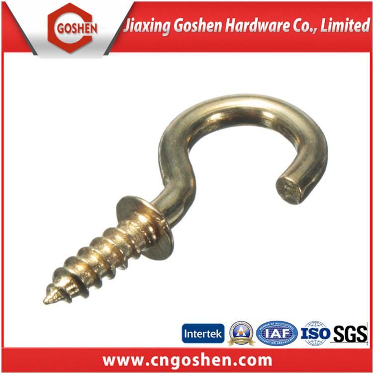 Hot Selling Metal Hooks & Eyes Zinc-Plated Steel Screw Hook
