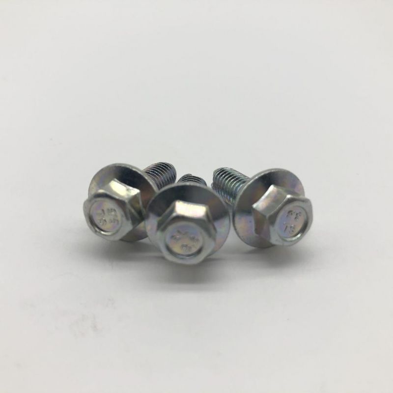 Hexagon Flange Removing Scraps Bolts Flange Screw M6X16