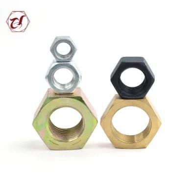 Common Bolt Yellow Zinc Plated Carbon Steel Hex Nuts