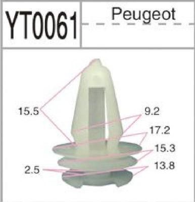 Manufactured Price Nylon Car Fastener Car 7D Mat Clips Remache De Pl&aacute; Stico Auto Clip