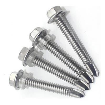 Hex Flat Head Self Drilling Screws with Epdw DIN7504 K Self Drilling Screw Screw