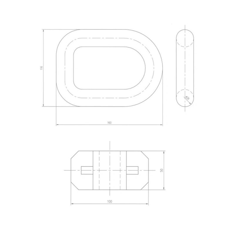 Forged Weld on D Ring for Trailer