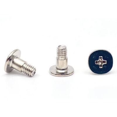 Stainless Steel 304 SUS Ultra Thin Super Low Head Phillips Cross Shoulder Screw Ss