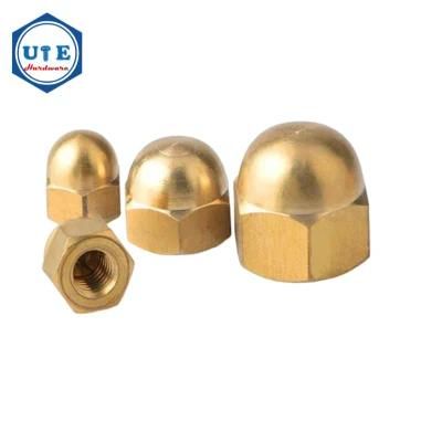 M3--M20 DIN1587 Brass Hexagon Domed Nuts Hex Dome Round Head Nut