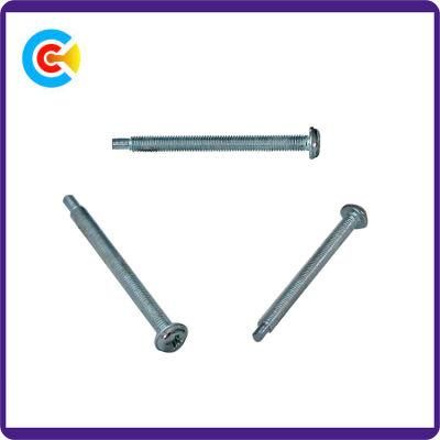 Carbon Steel 4.8/8.8/10.9 Customized Cross/Phillips Pan Head Screws with Pin