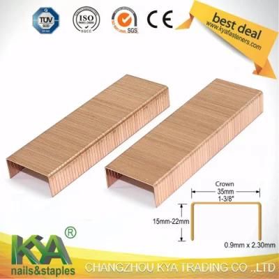 (3522) Copper Carton Close Staples for Packaging