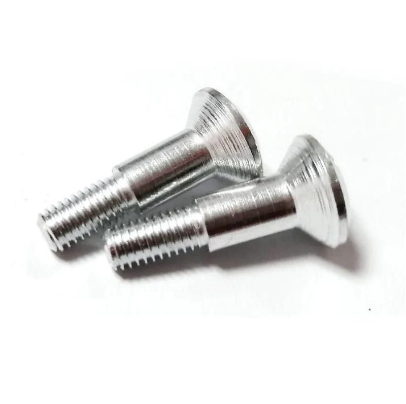 White Zinc Plated Special Flat Countersunk Head Slotted Machine Shoulder Screws