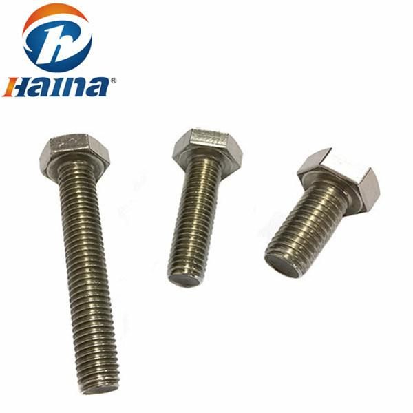 DIN933 Ss304 Ss316 Hex Head Bolt with Nut and Washer