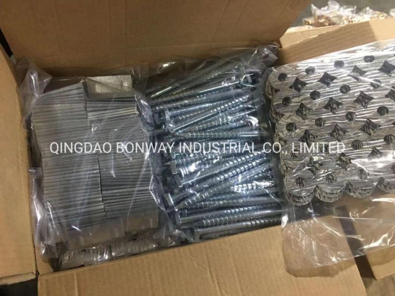 M8*80 M8*100 Tirfonds Screw Fastener for Cote Divore, Gabon, Cameroon, Niger Steel Fastener