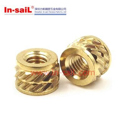 Surface-Knurled Brass Threaded Insert Nut