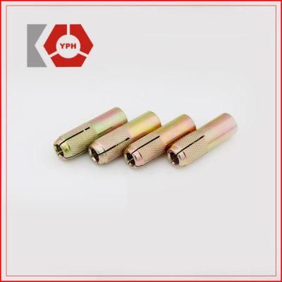 High Strength Carbon Steel Drop in Anchor in Flanging Precise Yellow Zinc