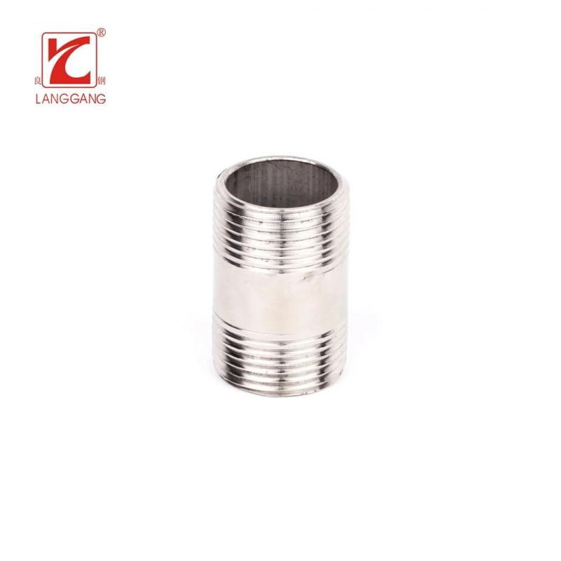 Stainless Steel Pipe Fitting Thread Screw Pipe Nipple High Quality