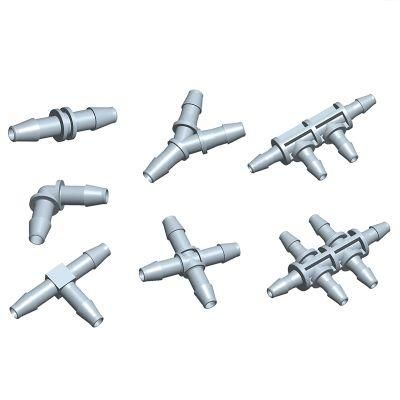 Plastic 2/3/4/5/6 Ways Hose Barb I/L/T/Y/X/Tt Shape Barbed Tube Connectors Hose Barb Pipe Fittings