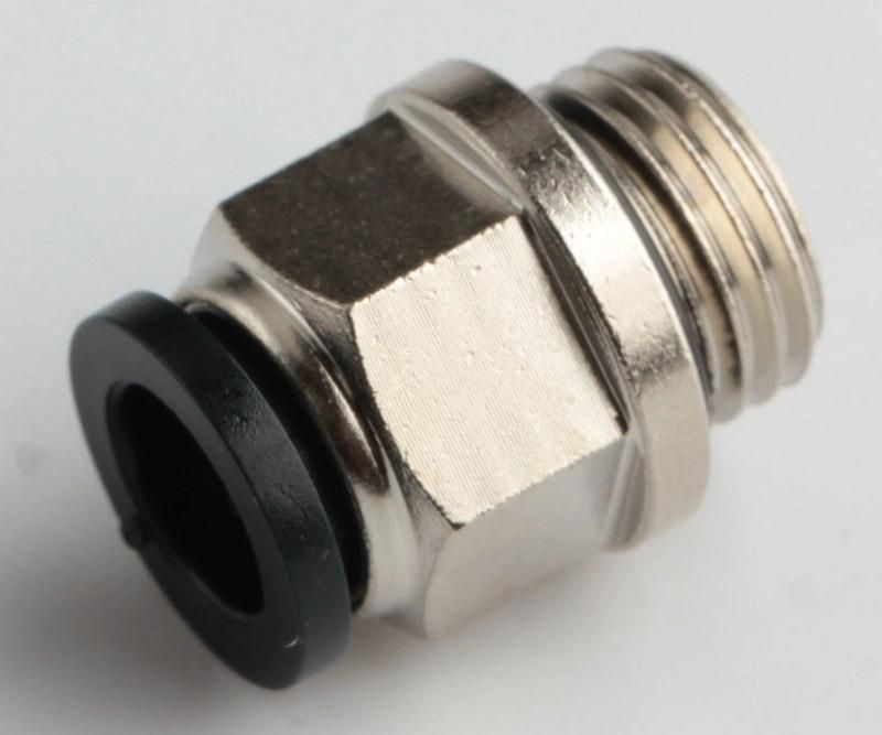 Xhnotion Pneumatic 20 Bar Brass Push in Fitting Male Straight BSPP Thread Push to Connector