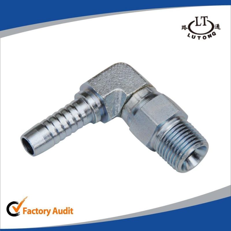 Mining Oil Pipe ISO9001 Carbon Steel Metric Thread Hydraulic Fitting
