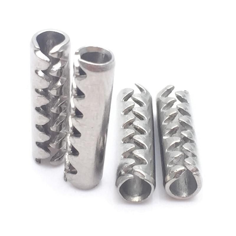 Slotted Dowel Double Spring Pin Tooth Waved Spring Pin Zinc Plated