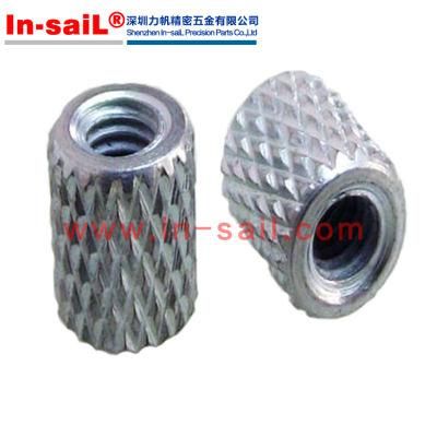 Molded-in Threaded Inserts, Thru-Threaded, Knurled - Metric