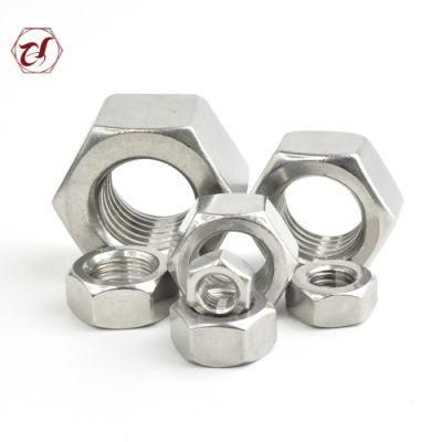 A2 -70 DIN934 Stainless Steel 304 316 Hex Nuts