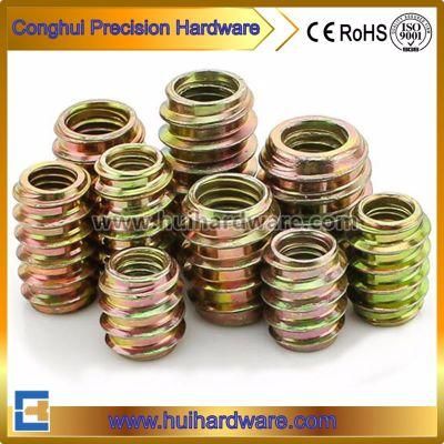 Carbon Steel Galvanized Wood Insert Hex Socket Nuts