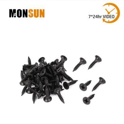 #6 #8 #10 Black Phosphate Coating Phillips Drive Fine Thread Self Tapping Screw for Joining Drywall to Metal Framing
