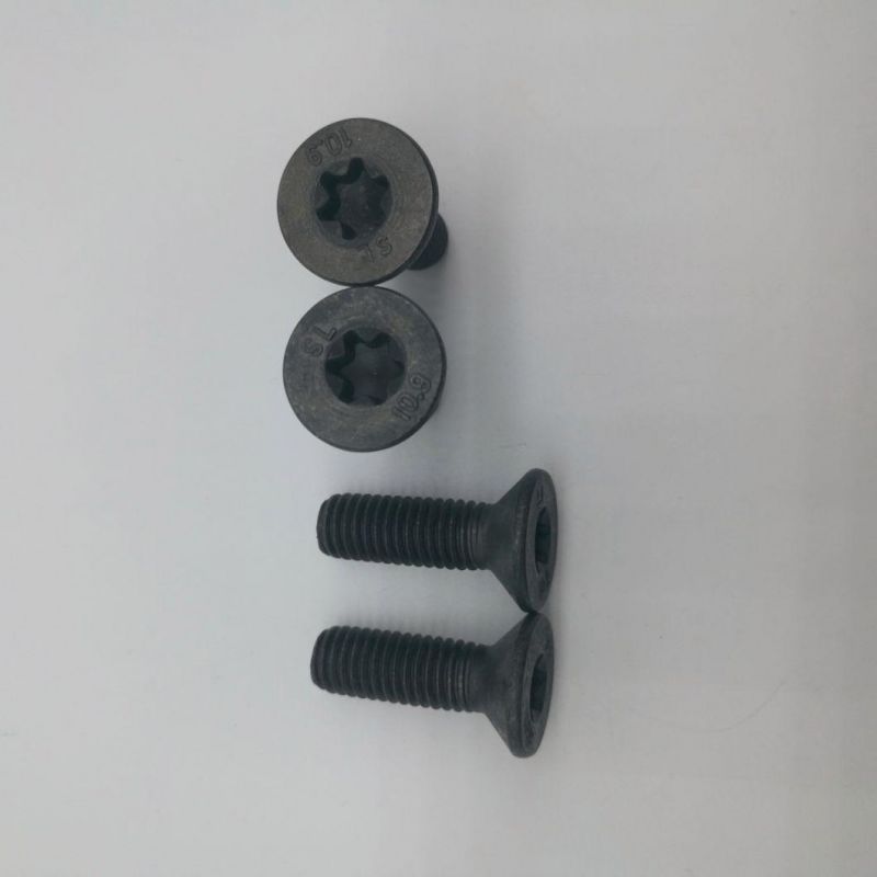 Class 10.9 Nickel Plated Flat Head Hexalobular Socket Machine Screws