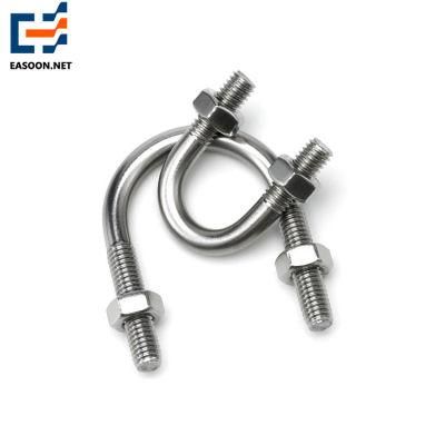 U Shape Fasteners U Type Pipe Clamp Hand Tool U Bolt Stainless Steel Hardware U-Bolt Made in China