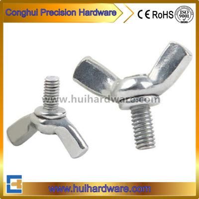 White Zinc Plated Cr3+ Carbon Steel / Stainless Steel Butterfly Wing Screw