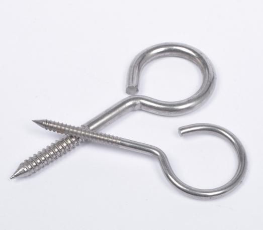 High Quality in Stock Eye Screw Anchor Bolt Stainless Steel Cup Hook Fine Metal Screw