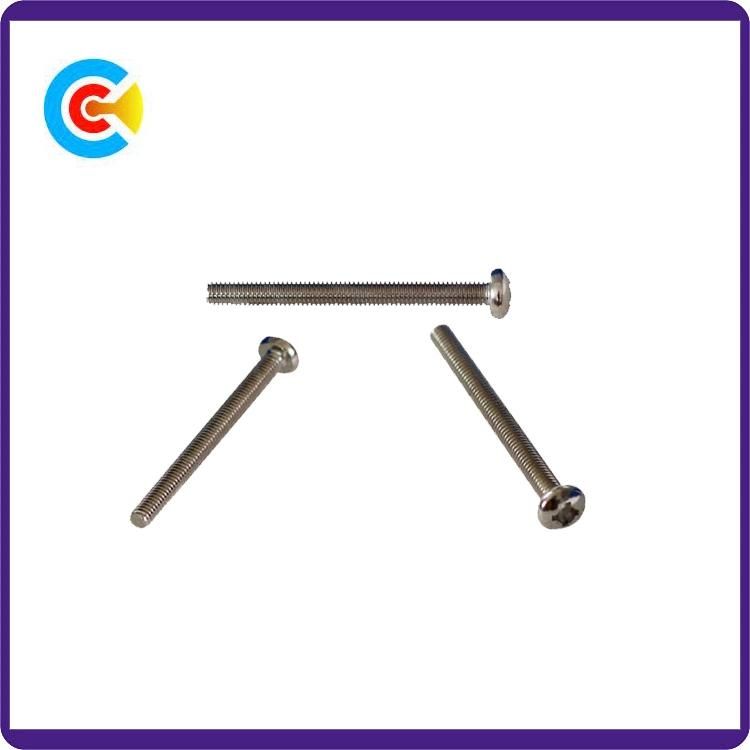 GB/DIN/JIS/ANSI Carbon-Steel/Stainless-Steel 4.8/8.8/10.9 Galvanized Cross Shaft Screws for Building