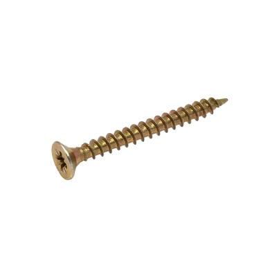 Made in China Csk Chipboard Screws Pozi Yellow Zinc Plated