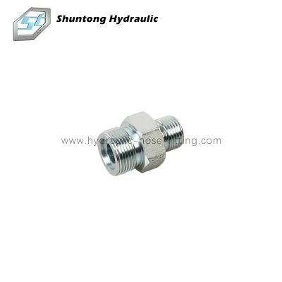 Metric Male O-Ring/BSPT Male Carbon Steel Hydraulic Hose Metric Male Fittings