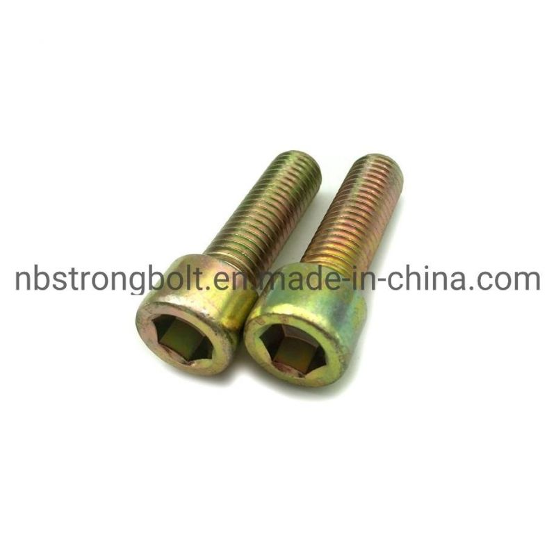 DIN912 Grade 8.8 Hex Socket Head Cap Screw with Yellow Zinc Plated